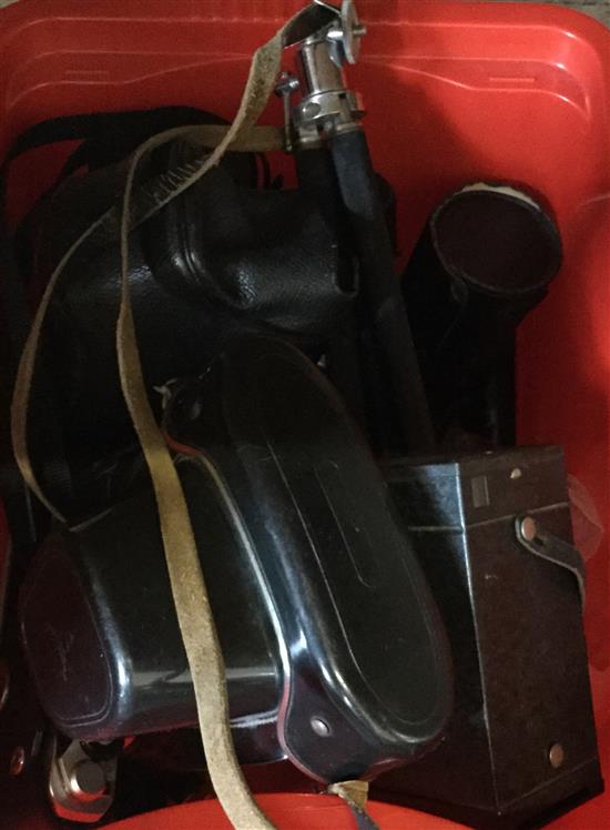 Box of camera equipment